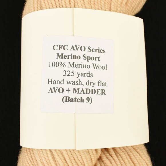 Camellia Fiber Co. CFC AVO Merino Sport Yarn Merino Wool Avo + Madder - Picture 3 of 3